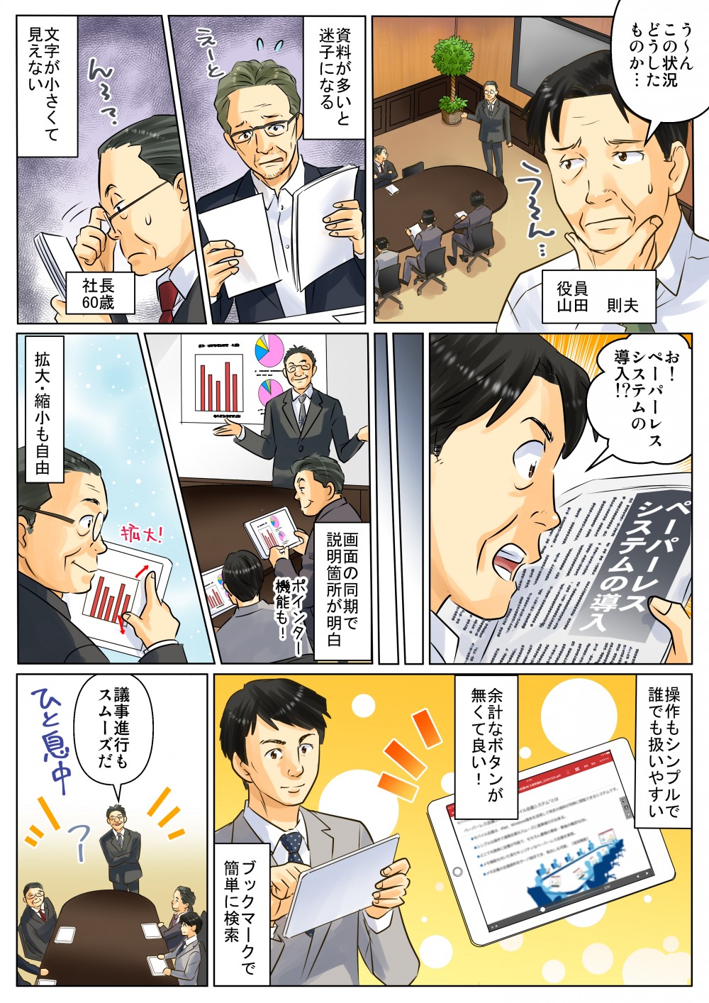 役員会議（会議）ペーパーレスシステムの導入