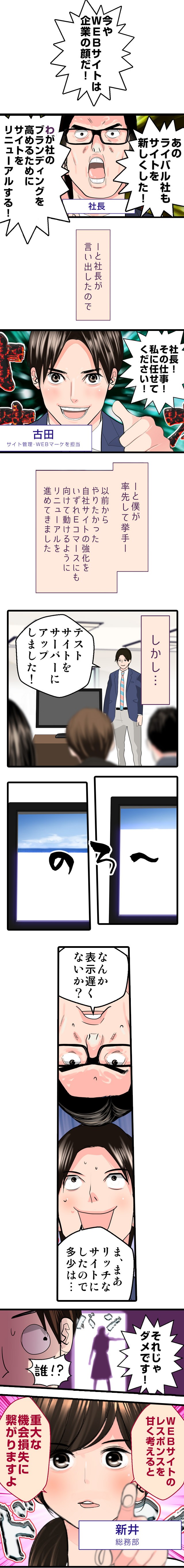 F5ネットワークサイトスピード　（HTTP/2）スマホ版マンガ1