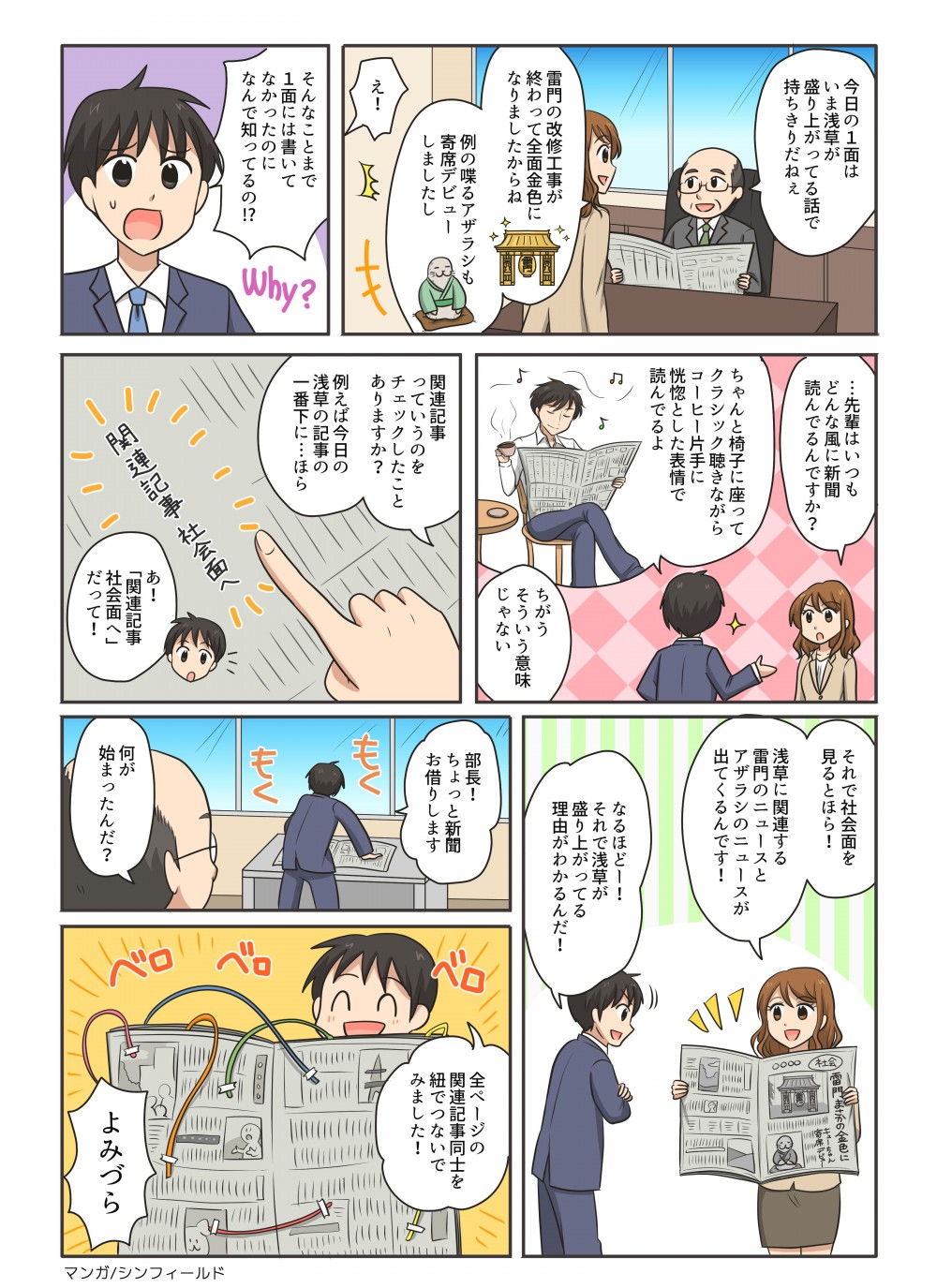 日経新聞の読み方ページ5 新聞の関連記事をチェックしてみよう！情報をより理解できる！