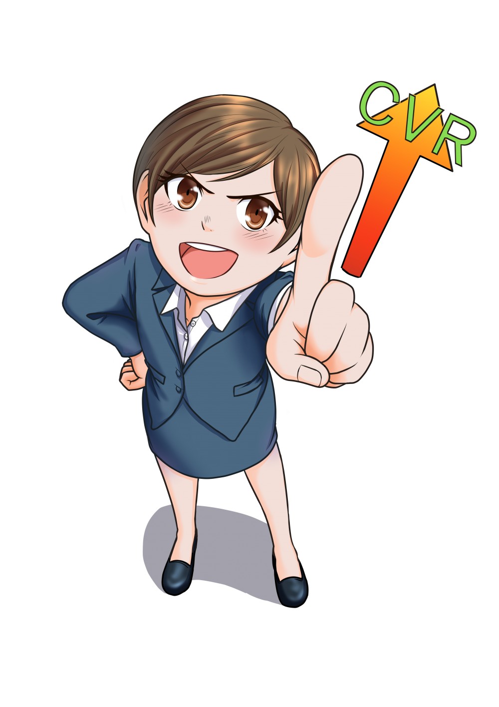 CVRUPのたまこ挿絵カット。