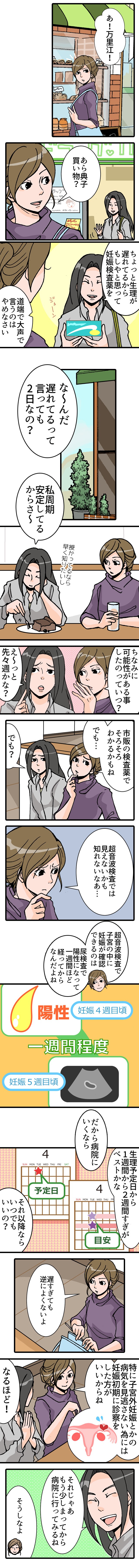 ジャスミンレディースクリニック　解説マンガ【妊娠の確認】3
