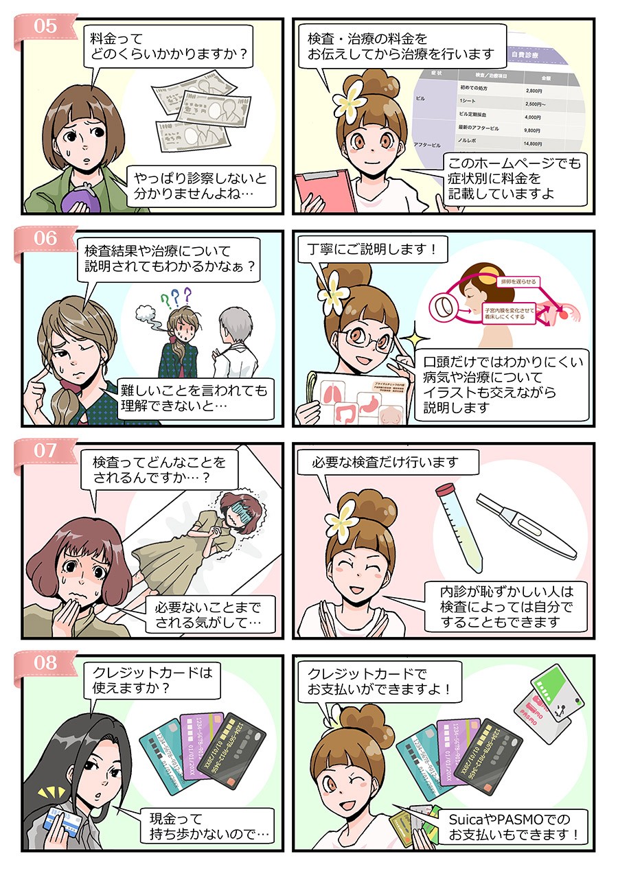 ジャスミンレディースクリニック　解説マンガ【クリニックの特徴】2