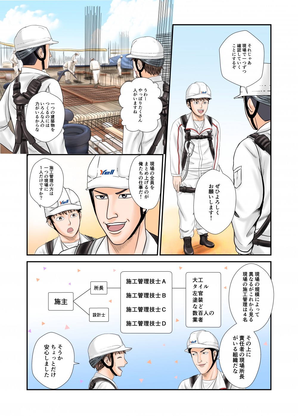 一つの建築物をつくるのに、いろんな人の力がいるからな