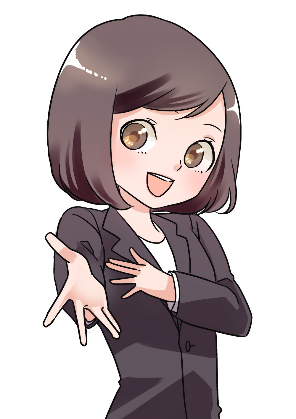 三菱電機システムサービス様鴨詰萌加・連載マンガ　資料用イラスト５