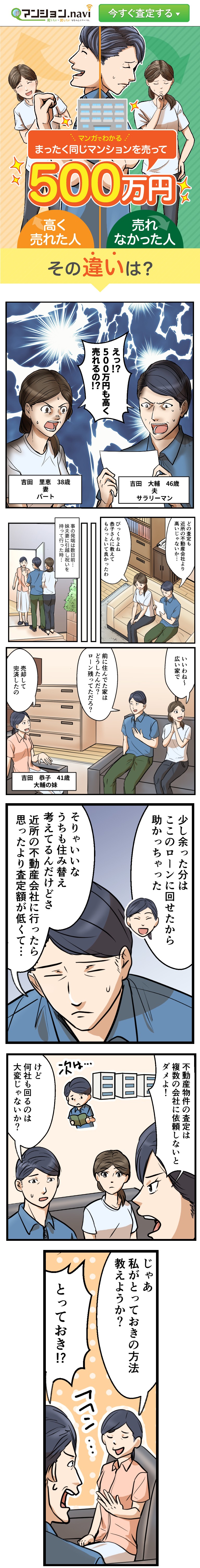 ある夫婦がマンション売却を考えているが、どう売れば一番お得なのか分からず、悩んでいる。そんな時親戚からとっておきの情報を教えてもらう。
