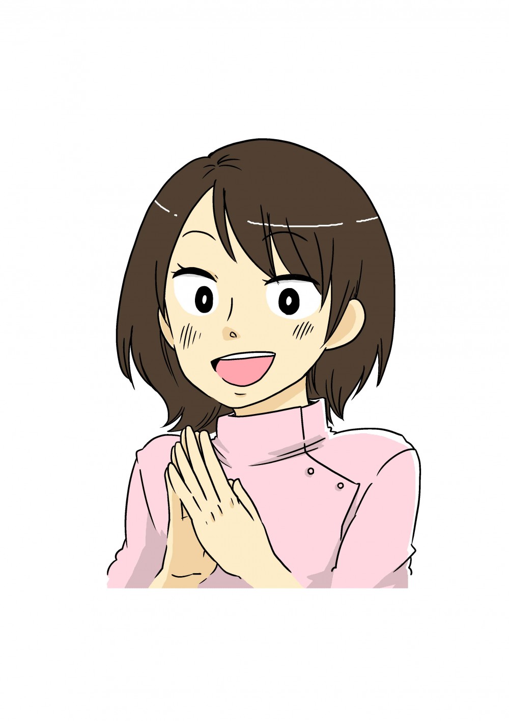 左向きでお願い姿の看護師