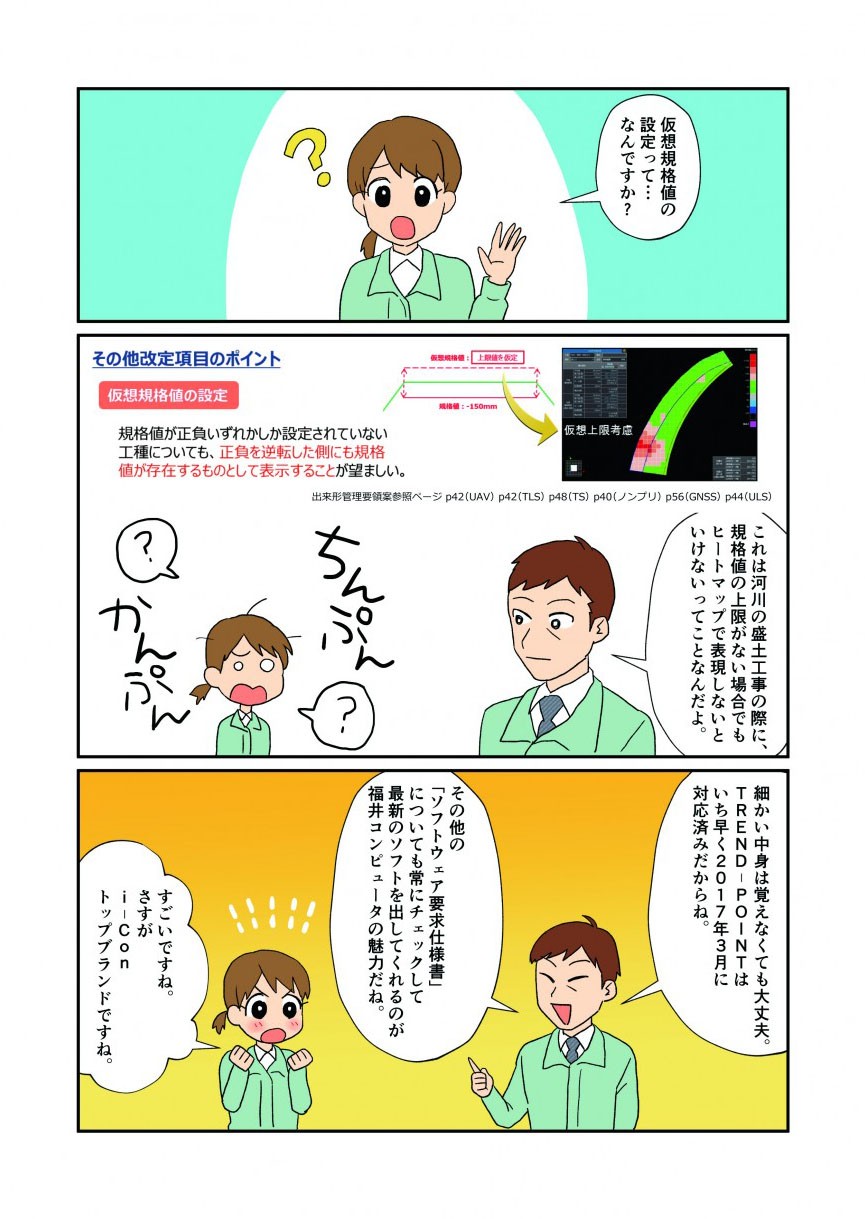 仮想規格値の設定って…なんですか？これは河川の盛土工事の際に、規格値の上限がない場合でもヒートマップで表現しないといけないってことなんだよ。