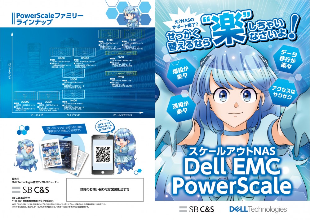 スケールアウトNASデータ移行が楽々増設が楽々アクセスはサクサク運用が楽々SBC＆SDELLTechologiesラインナップ