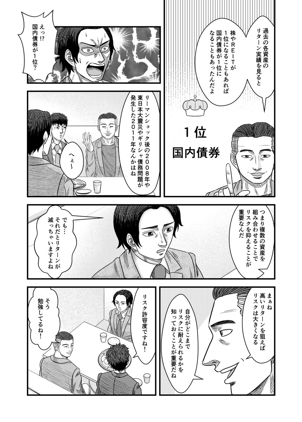 国内債券が１位？リーマンショック後の2008年や東日本大震災やギリシャ債務問題が発生した２０１１年