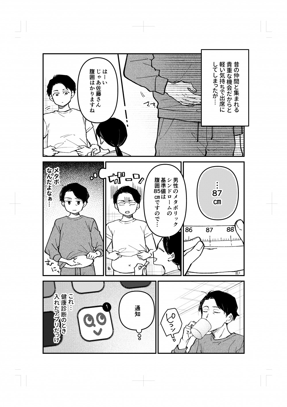 昔の仲間と集まれる貴重な機会なので「出席」にしたものの、メタボ（メタボリックシンドローム）が進み、ちょっと恥ずかしい。
