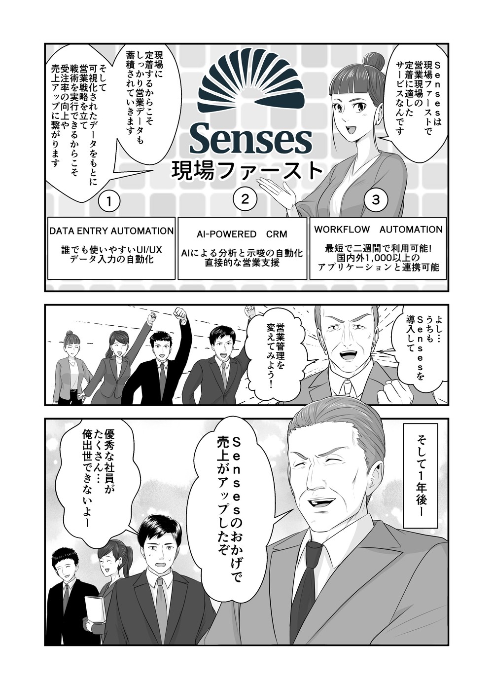 マツリカ,Senses,SFA,CRM,営業管理,マンガLP,マンガリードジェネレーション,広告