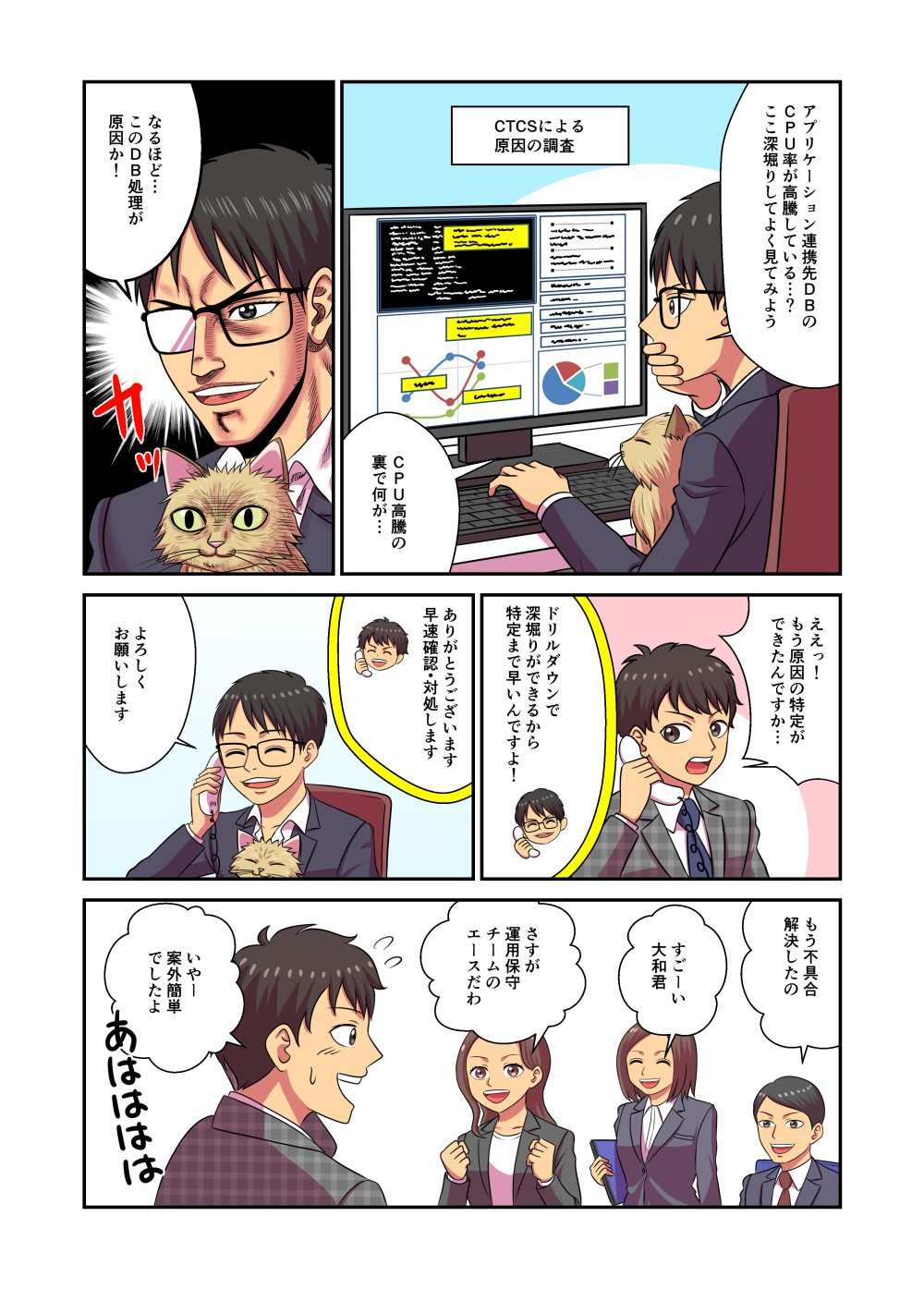 男塾　劇画　猫　ギャグ