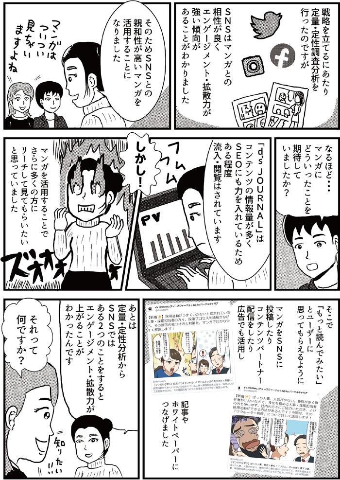 記事やホワイトペーパーにつなげました