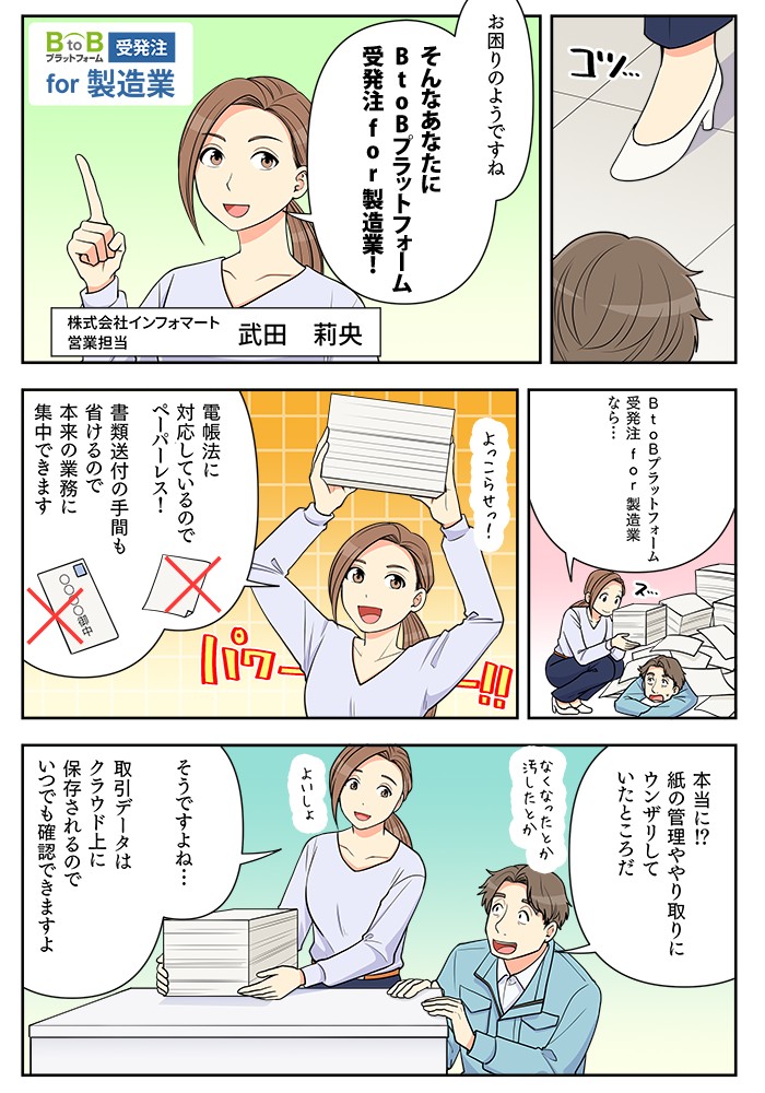 インフォマート
ペーパーレス
書類