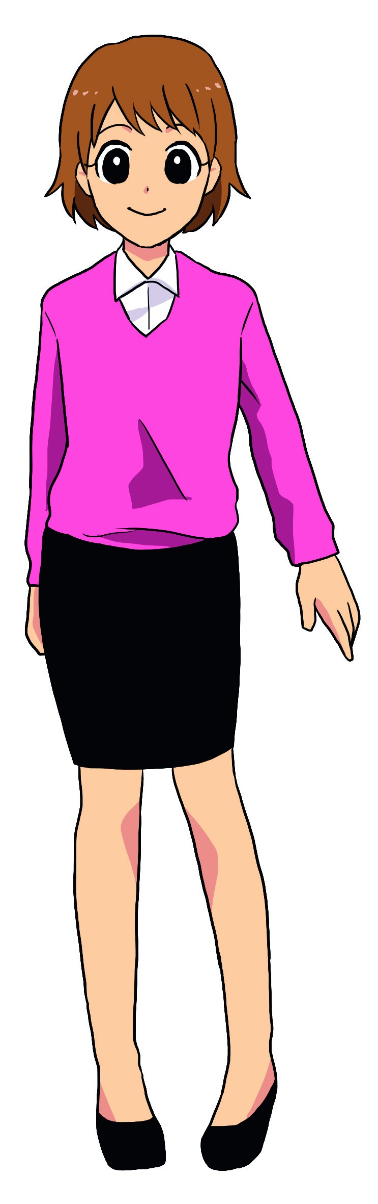 事務員風の女性のイラスト